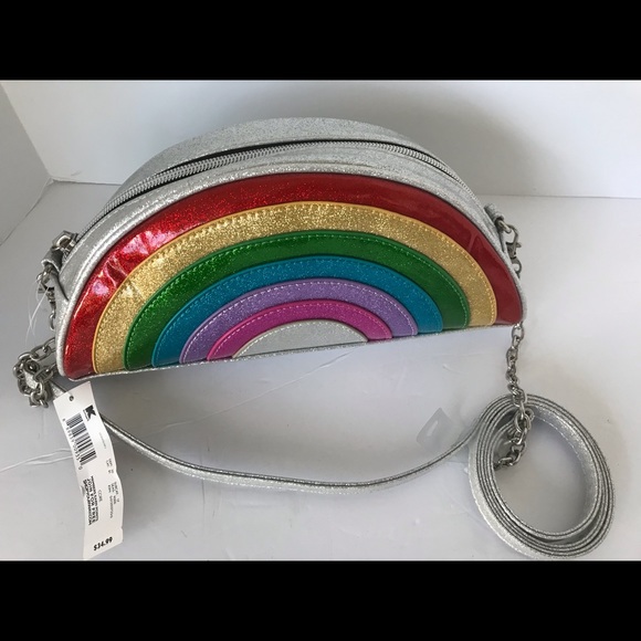 Glitter Rainbow LGBT Sparkle Clutch Micro Bag Mini - Picture 6 of 9